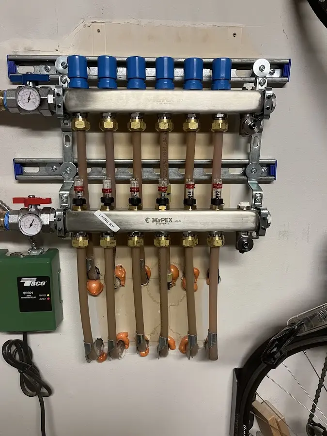 Plumber performing Gas Line Installation at a residential property in Goldsboro